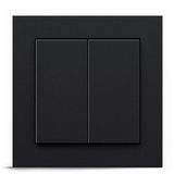 GIRA + Senic Friends of Hue Smart Switch Draadloze Homekit Lichtschakelaar en Dimmer Zwart
