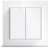 GIRA + Senic Friends of Hue Smart Switch Draadloze Homekit Lichtschakelaar en Dimmer Wit Gloss