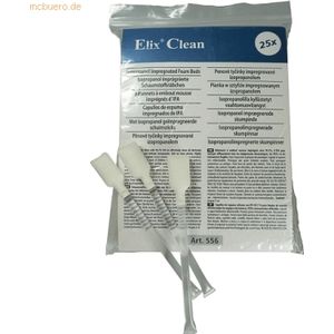 Elix - Reinigingsstaafjes - 25 Stuks - Isopropanol - PU-Schuimkop