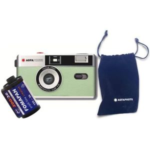AgfaPhoto analoge 35 mm fotocameraset (B+W film + batterij)