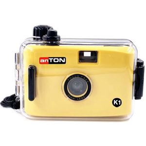 anTON K1 filmkamera met onderwaterbehuizing, geel