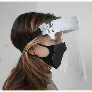 faceCOVER CE-gecertificeerd gezichtsvizier, volledige gezichtsbescherming en stofmasker in een set