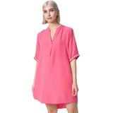 PM SELECTED Damen Longbluse Leichtes Longshirt Bluse mit Bündchen & Galonstreifen in Einheitsgröße PM23