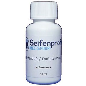 Seifenprofis 50 ml zeepgeur (kokosnoot), geurolie voor het maken van zeep, 100% veganistisch, biologische badbommen, kaarsgeur, kamergeur, zeepgieten