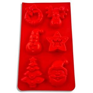 Pritogo Siliconen vorm voor Kerstmis, bakvorm, advent, muffin, kerstman, sneeuwpop, ster, kerstkind, engel, BPA-vrij