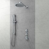 Brauer Chrome Edition inbouw doucheset glijstang, gebogen muurarm en staafhanddouche 30 chroom