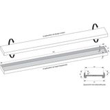 Brauer Douchegoot - 70cm - Incl. Vloerflens - Zero/Tegelinlegrooster - Omkeerbaar