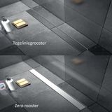 Brauer Douchegoot - 90cm - Incl. Tegelinlegrooster - RVS