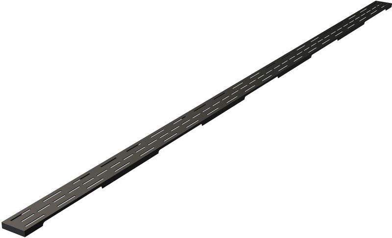 Douchegootrooster brauer stangrid zwart standaard tbv douchegoot std/w/ps 200x7 cm