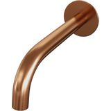 Uitloop brauer gebogen incl rozet 65mm pvd-coating koper