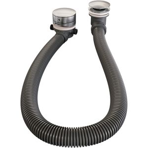 Brauer Brushed Edition Badafvoer Met Overloopvuller Geborsteld RVS PVD - Baden - Badafvoeren & Vulsystemen - 4260483796142