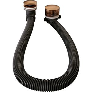 Badafvoer met Overloop Badvulcombinatie Brauer Copper Edition Geborsteld Koper