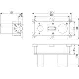 Brauer Brushed Edition Inbouw Wastafelkraan I-model met Achterplaat - Hendel 1