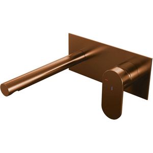 Brauer Copper Edition inbouw wastafelmengkraan brede hendel 20x9 koper