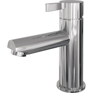 Wastafelmengkraan brauer chrome edition coldstart opbouw laag halfronde hendel chroom