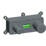 Brauer Chrome Edition Inbouw Wastafelkraan Afdekplaat Gebogen Uitloop Model D Chroom