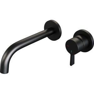 Brauer Black Edition Inbouw Wastafelkraan - Hendel 1 - Mat Zwart