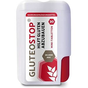 GluteoStopÂ® - helpt gluten af te breken - glutengevoeligheid - glutenarm dieet - enzym - glutentabletten (30)