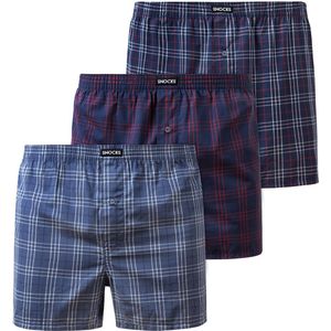 SNOCKS - American Woven - Boxershort - 3 Stuks - 100% Biologisch Katoen