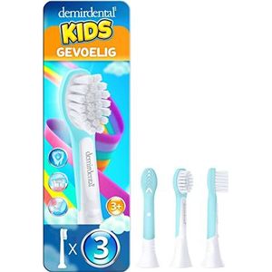 3 stucks demirdental for Kids Opzetborstel geschikt voor Philips Sonicare sonische tandenborstels voor kinderen vanaf 3 jaar, HX6033 HX6034, Mini, Turquoise