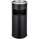 tectake - staande asbak - kleur mat zwart - vloerasbak - 402282