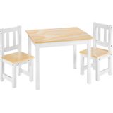 TecTake - kindermeubelset - tafel en 2 stoelen - robuust - 402376