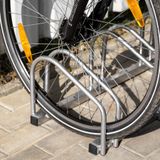 tectake Fahrradständer Fahrradhalter, aus rostfreiem Stahl