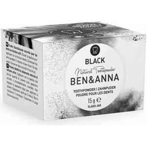 Ben & Anna Tandpoeder zwart active charcoal 15g