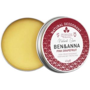 Ben & Anna Deodorant Créme Pink Grapefruit 45 gr