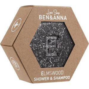 BEN&ANNA Love Soap Shower & Shampoo vaste shampoo en douchegel 2 in 1 Elm Wood 60 g