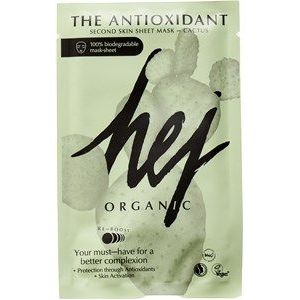 Hej Organic - Antioxidant Second Skin Sheet Mask - Gezichtsmasker - 18 g