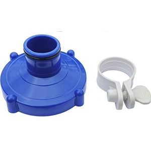 Adapter voor zwembadslang aan filterinstallatie voor Quick-up zwembaden van Intex en Bestway (Ø 80 mm naar Ø 32 mm) met slangklem