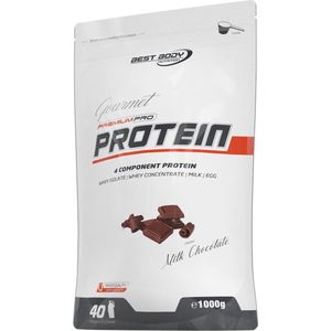 Gourmet Premium Pro Protein 1kg CHOCOLATE - time-released eiwit met een matrix van whey, melk en ei-eiwit | Best Body