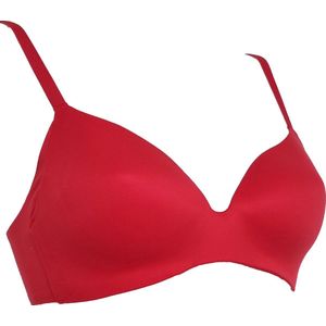 Royal Lounge Intimates - Ladise - T-shirt Bh - Scarlet Red - Draadloos, Naadloos, Hoge Zijvleugel