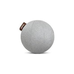 STRYVE Active Ball Wolvilten ballon, warm grijs, 65 cm, innovatieve zitbal met vilten coating, alternatief voor bureaustoel met luchtpomp