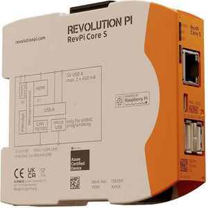 Revolution Pi by Kunbus RevPi Core S 32 GB PR100361 PLC-aansturingsmodule 24 V/DC