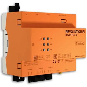 RevPi Flat S - PLC-uitbreidingsmodule - 32 GB - WiFi-BT - 24 V