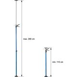 tectake® 4er-Set Teleskopstützen, stufenlos höhenverstellbar, Belastbarkeit 30 kg je Stütze, mit Schnellspannsystem