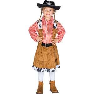 dressforfun - meisjeskostuum cowgirl Texas 140 (10-12y) - verkleedkleding kostuum halloween verkleden feestkleding carnavalskleding carnaval feestkledij partykleding - 300547