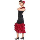 dressforfun Kostüm Frauenkostüm Flamenco Tänzerin Antonia Lopez, Wunderschönes, langes Jersey-Stretch-Kleid