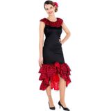 dressforfun Kostüm Frauenkostüm Flamenco Tänzerin Antonia Lopez, Wunderschönes, langes Jersey-Stretch-Kleid