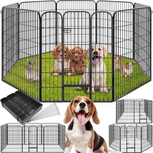 Binnen Buiten Loop voor Kleine Dieren, Cavia's, Hamsters, Natuurlijk, 110 x 70 x 30 cm