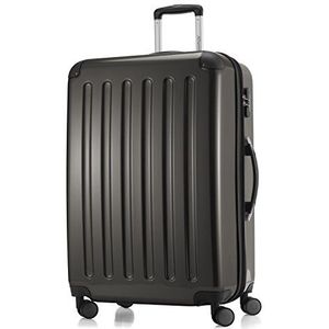 HAUPTSTADTKOFFER - Alex - koffer met harde schaal, trolley, reiskoffer, 4 dubbele wielen, uitbreiding, grafietgrijs, 75 cm Koffer, koffer
