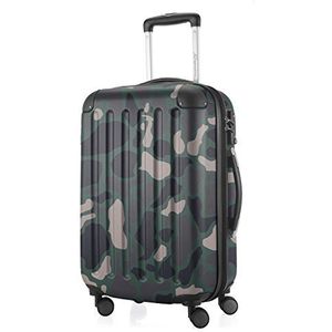HAUPTSTADTKOFFER - SPREE - Koffer handbagage hard case trolley uitbreidbaar, TSA, 4 wielen, 55 cm, 42 liter, camouflage