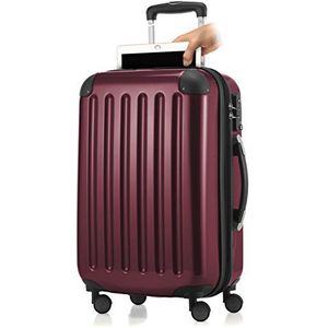 HAUPTSTADTKOFFER - Alex - 4 dubbele wielen handbagage met laptopvak, hardshell uitbreidbare koffer 55 cm trolley, TSA, donkerblauw