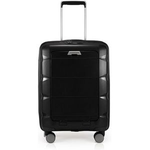 HAUPTSTADTKOFFER - Britz - Harde Koffer met Laptopvak - Trolley TSA Uittrekbaar - 4 Wiele - Zwart