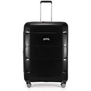 HAUPTSTADTKOFFER - Britz – harde koffer met laptopvak – uitbreidbare trolley TSA – 4 wielen, zwart, grote koffer, koffer, zwart., Großer Koffer, Koffer