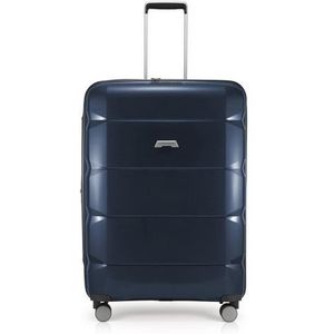 Hauptstadtkoffer - Britz - Handgepäck mit Laptop-Fach, Rollkoffer Reisekoffer Erweiterbar, TSA, 4 Rollen, Blauw, 77 cm, Handbagage