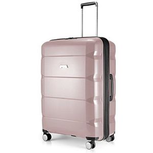 Hauptstadtkoffer - Britz - handbagage met laptopvak, rolkoffer, reiskoffer, uitbreidbaar, TSA, 4 wielen, Oudroze, 75 cm, koffer