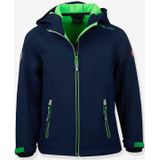 Trollkids - Trollfjord Softshelljacke Kinder navy light green
